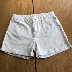 Children’s Place girl’s white shorts.